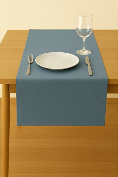 Luvora Home Runner dreptunghiular din catifea texturată - Seria Luna - Indigo