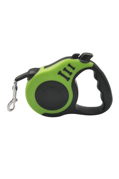 zola Mechanical dog leash, length 5 m, maximum weight supported 15 kg, green