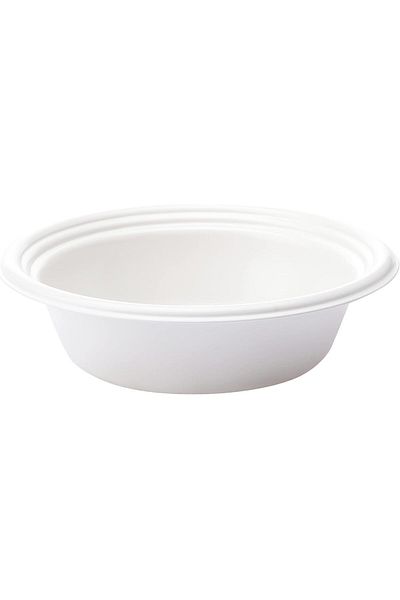ALSAIF Large Circular Janna Candy Dish, White, 2 Pieces, Mixed Materials