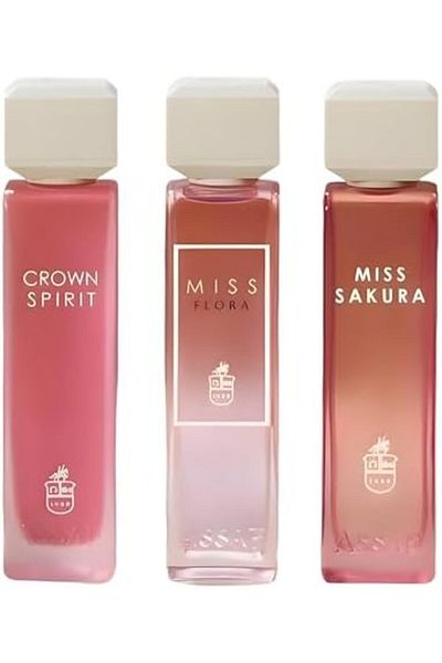 ASSAF Asaf Perfume Set New Miss Set 3 Pcs 600 ML - Miss Flora + Sakura + Crown Spirit | 200 ML Each - Eau