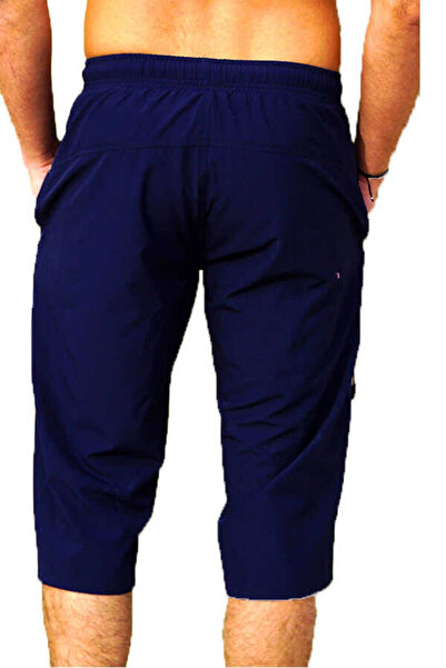 Miami Beach Navy Blue Large Size Water Repellent Feature Below the Knee Men's Pool Deni