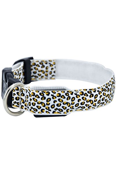 zola Κολάρο σκύλου/γάτας, με LED, μέγεθος M, λευκό