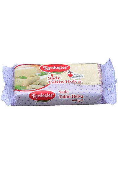 Kardeşler Şekerleme Plain Tahini Halva - 100g X 24 Brothers