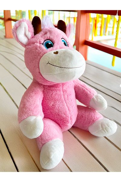 PoppyPlays Mother Cow Plush Toy - Baby Gift Squishy 40cm Cow Plush Animal