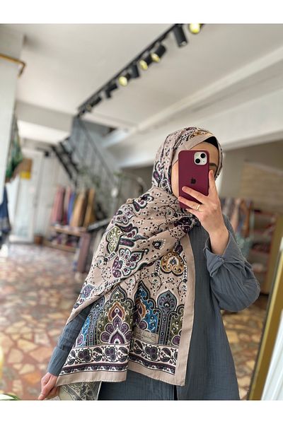 Neva Ethnic Pattern Bamboo Shawl