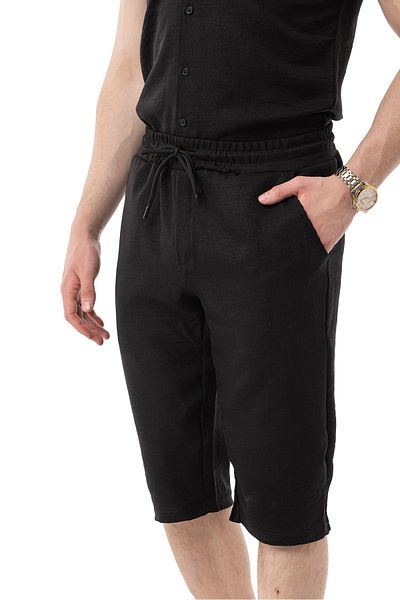 monox Men's Mechanical Linen Knee-Length Capri