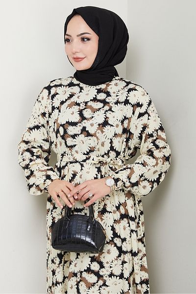 Bestenur Φόρεμα Neriz Woven Viscose 1486 - Μαύρο