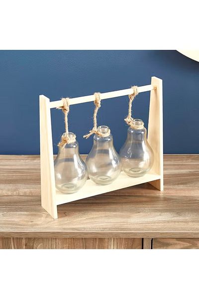 rexa 3-Piece Harold Glass Vase Set Clear 26cm