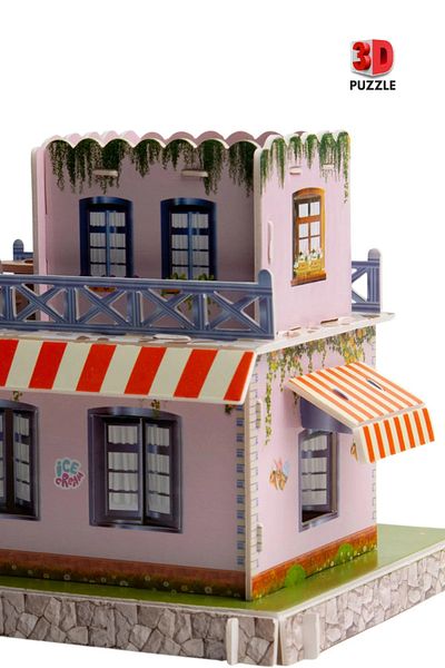 COLORPAK Ice Cream House 3D Educational Puzzle 3D Cardboard Puzzle