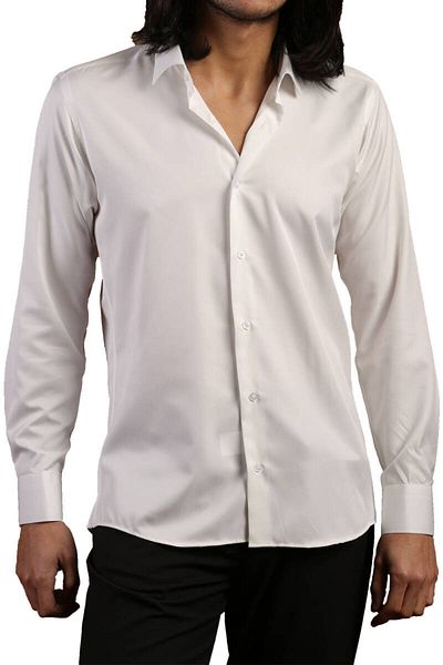 Dicotto Ανδρικό πουκάμισο Slim Fit - Κρέμα, Slim Fit, Micro ύφασμα, Μανικετόκουμπα - 201-10
