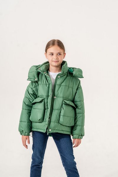 GİYİCEM TEKSTİL Girl's Pocketed Quilted Coat 1212
