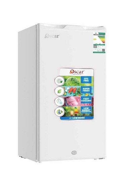 Oscar Single Door Refrigerator 3.1 Cubic Feet 89 Liters , 121 kWh, White - OR120DW