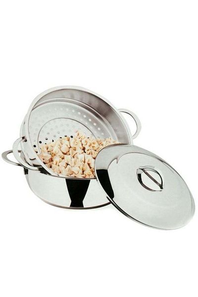 OMS -26 cm Stainless steel Steamer 3Pcs Set