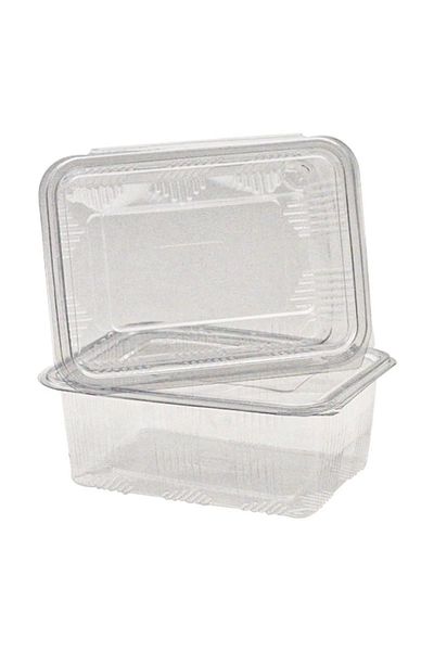 YOK YOK AMBALAJ Disposable Storage Container with Plastic Lid Leak Proof Container 750 ml 50 Pieces