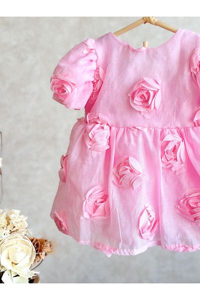 2kids2mom Yerda Girl Dress-Pink