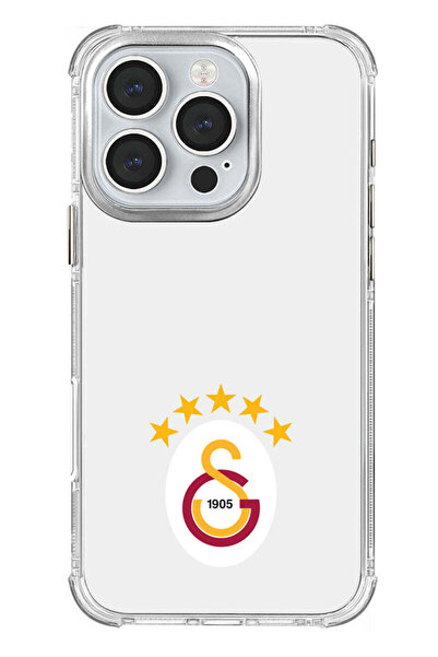 Galatasaray iPhone 16 Pro Uyumlu Galatasaray 5 Yıldız Arma Lisanslı Telefon K...