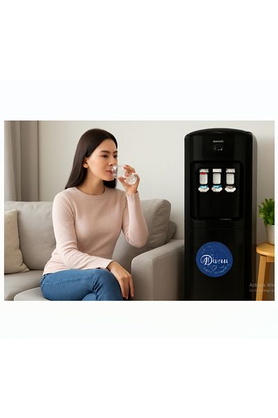 Dansat Water Dispenser With 3 Taps Hot/cold/warm Dan650wd Black