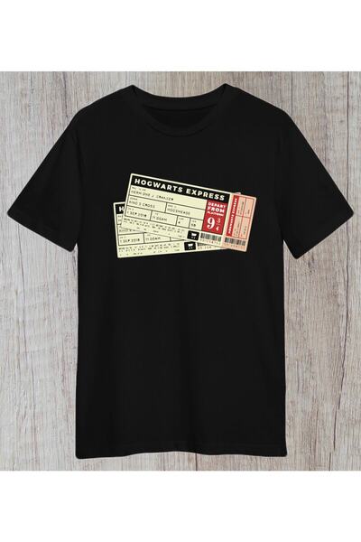donamod هوجورتس / هوجورتس اكسبريس / هاري بوتر / 9 3/4 / تيشيرت بتصميم الفيلم