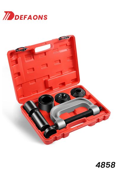 DEFAONS Heavy Duty Ball Joint Press Kit, U-Joint Removal Tool Set with C-Frame and Adapters - 4858