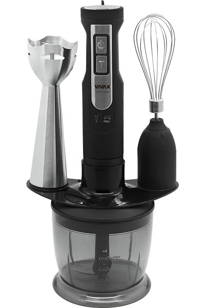Vivax Oliva Vivax Hbs-500x 3-in-1 Blender Set, 500w, 0.6l, 2 Speeds, Turbo, Stainless Steel Blade, Black/silver