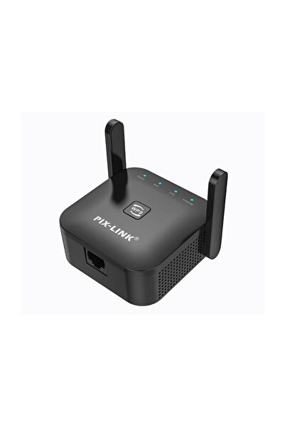 Platoon PIX-LINK 300Mbps 2 Anten Repeater+AP Siyah Kablosuz Menzil Genişletici Router