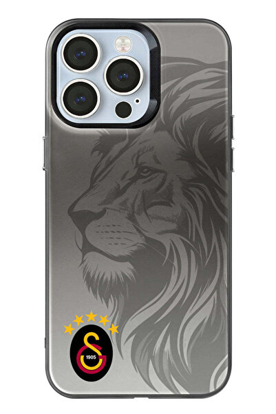Galatasaray iPhone 14 Pro Max Uyumlu Galatasaray 5 Yıldız Aslan Premium Lisanslı Telefon Kılıfı