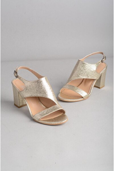 SEÇ KUNDURA SEÇ 0117 PANTOFI CU TACĂT PIELE VERITĂ (8cm) AUR