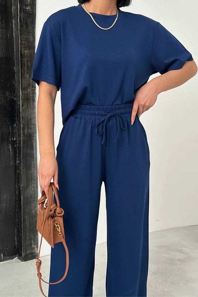 verabelle Women's Modal Fabric Short Sleeve Basic Tracksuit Set