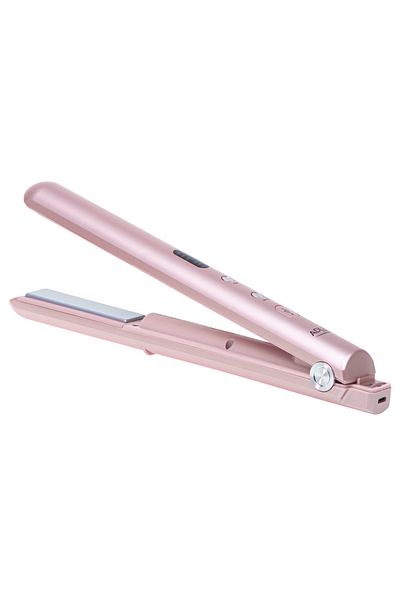 adler Ad 2327 Hair Straightener, Cordless, Ceramic Plates, 220°c,mdisplay, Usb, Portable, Pink