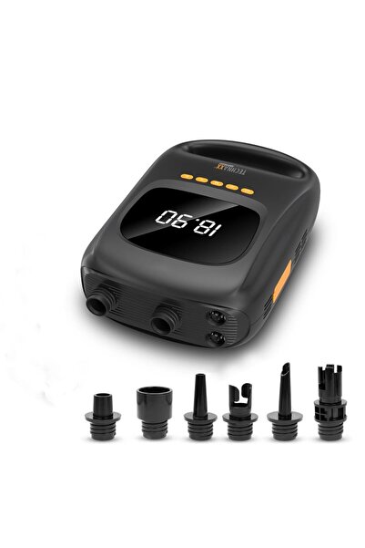 Technaxx Pompă de aer electrică TX-266, 120W, 20 PSI, portabilă, afișaj, bate...