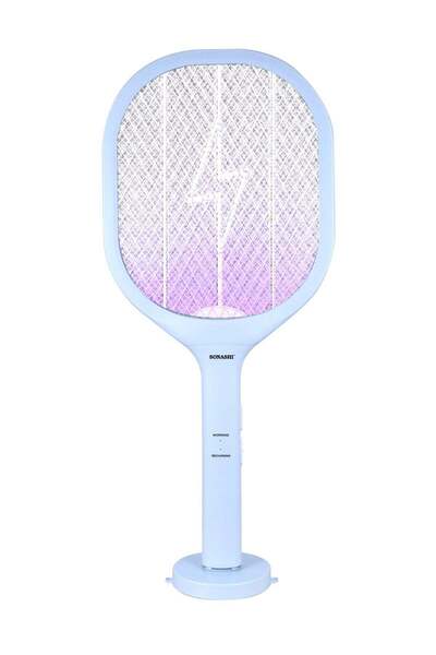 sonashi مضرب البعوض القابل لإعادة الشحن - بطارية ليثيوم أيون 500 مللي أمبير/ساعة