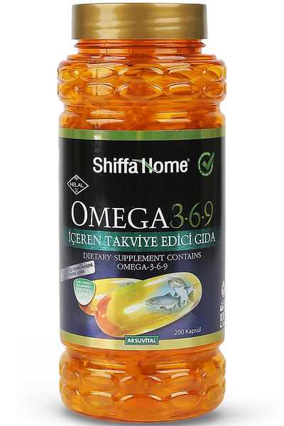 Shiffa Home Omega 3-6-9 Fish Oil 200 Softgels