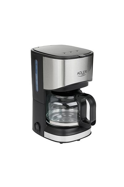 adler Coffee Maker, , Glass/stainless Steel, 550w, 0.7l Container, Black/silver