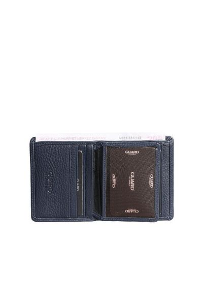 GUARD Ανδρικό πορτοφόλι Dustin Navy Blue Leather - GRD2403XW22559