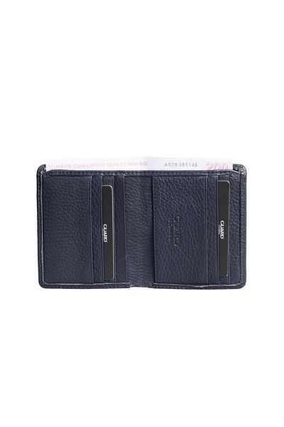 GUARD Navy Blue Minimal Sports Leather Men's Wallet - Grd2403Xw22552