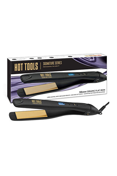 Hot Tools Ψηφιακό κεραμικό ισιωτικό μαλλιών, 25 χιλ., σειρά Signature, Htst2575e