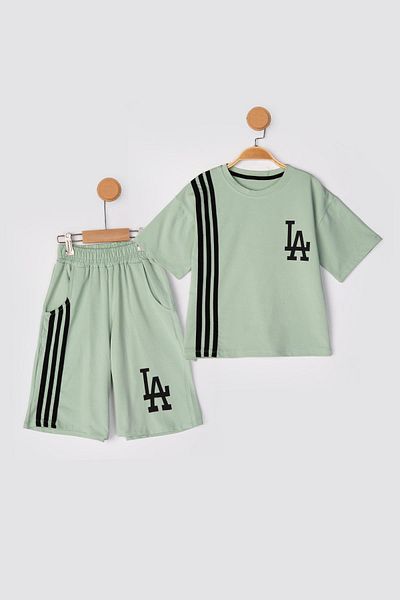 Lmn La Tie Oversized Unisex Shorts Suit