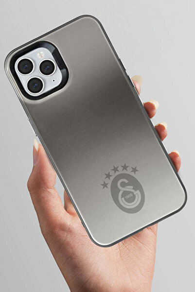 Galatasaray iPhone 11 Pro Max Uyumlu Galatasaray 5 Yıldız Tek Renk Arma Premium Lisanslı Telefon Kılıfı