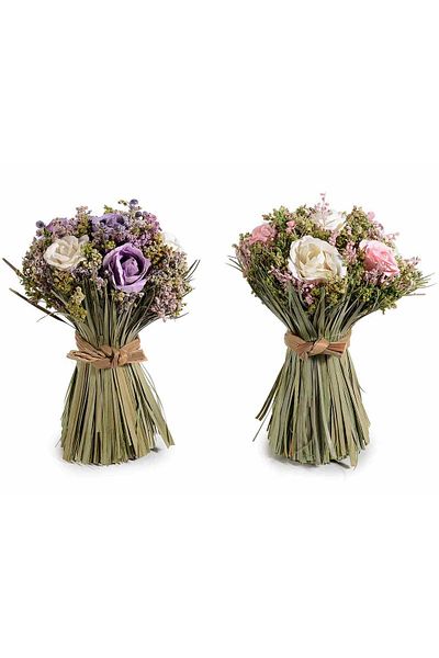 Decorer Set 2 Buchete Flori Artificiale 15x20.5 Cm