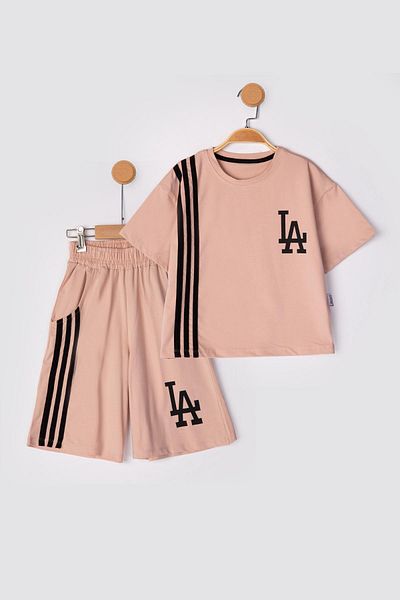 Lmn La Tie Oversized Unisex Shorts Suit