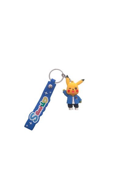 muyudi Pikachu Pikachu Blue 3D Keychain & Bag Accessory & Gift