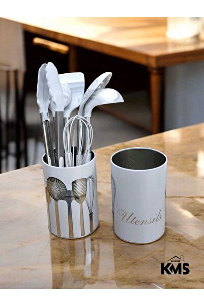 kmskumsar Suport pentru linguri din metal inoxidabil - Cu model și în relief,...