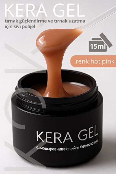 KOKS Kere Gel Hot Pink Keratin Jel – Dayanıklı Tırnak Güçlendirme Jeli 15 ml