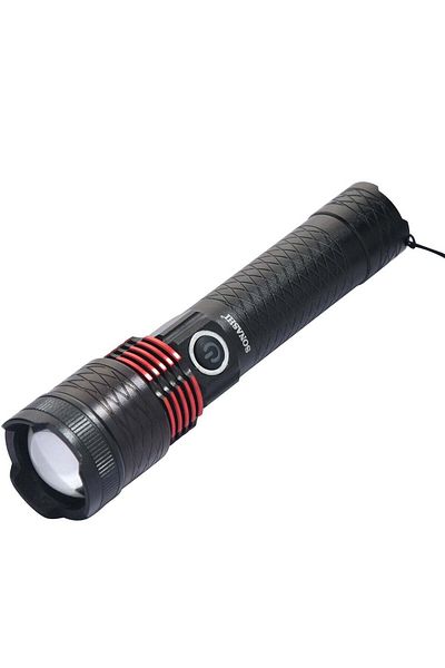 sonashi Rechargeable LED Torch with Zoom Function
