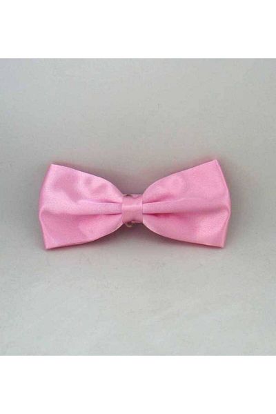 Gaffy Розова едноцветна сатенена папионка - Sp-08