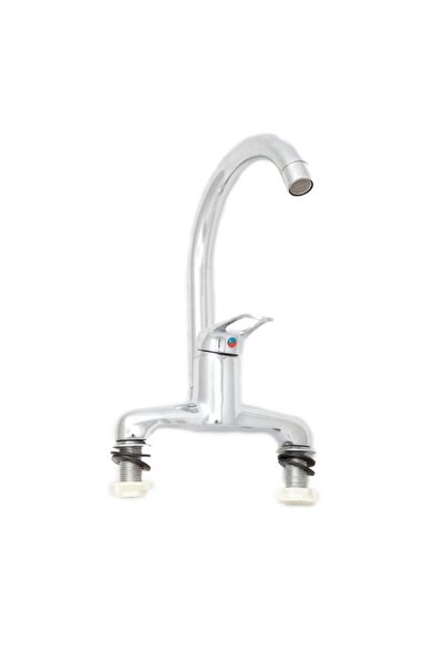 TEMPOLINE Baterie Bucatarie,stativa,korman,monocomanda,cartus 40mm,cromat,argintiu