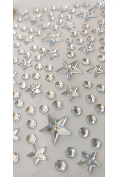 karinabest Star Star Adhesive Hair, Face, Nail and Ornamental Stone Sparkling Shiny Sticker Sticker