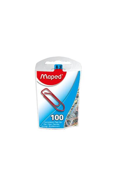 Maped مابد مشابك ورقية بالوان متنوعة (عبوة من 100 قطعة)