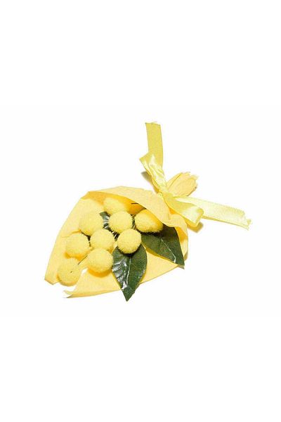 Decorer Set 5 Flori Artificiale Mimoza 13 Cm