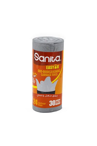 Sanita Sanita 30-gallon roll trash bags, 24 bags